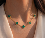Gargantilla Clover verde