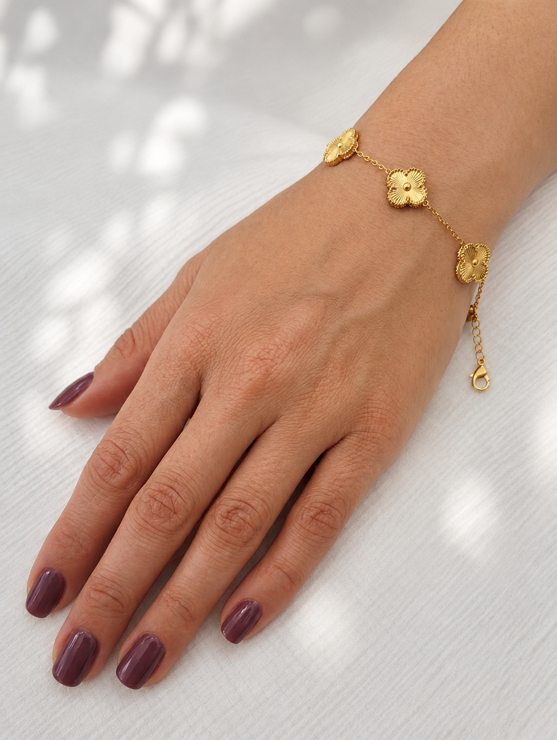 Pulsera Trébol Dorada